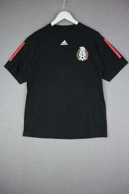 Adidas Mexico Soccer Cotton Shirt Medium Y2K Football